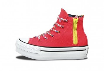 Inner Side of Diva Pink High Top Converse