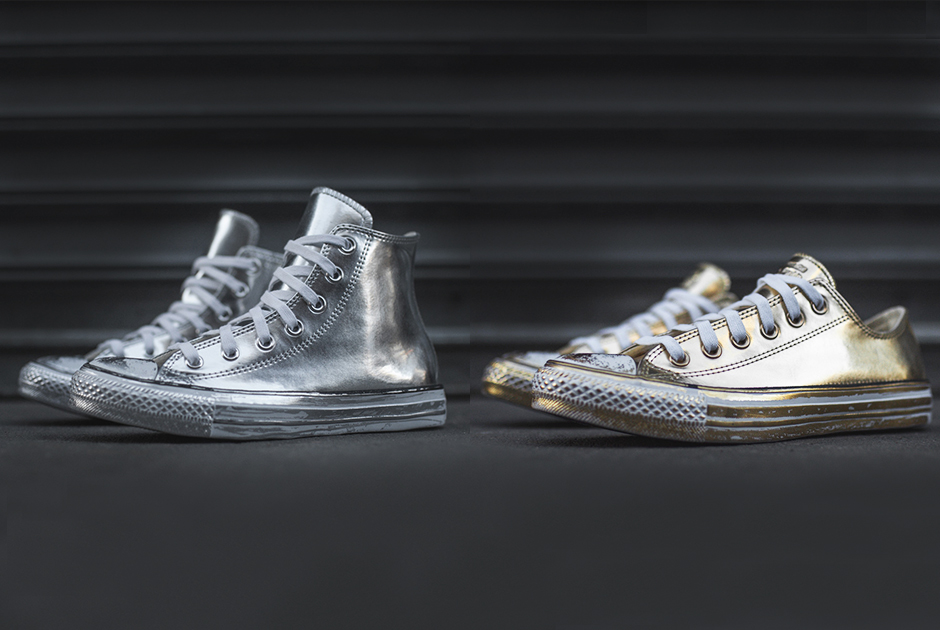 metallic silver converse